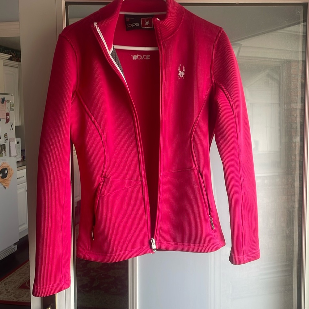 Pink spyder jacket size medium never worn once